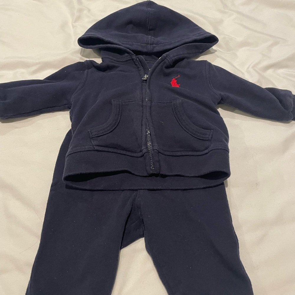 EUC Ralph Lauren Navy sweatsuit
